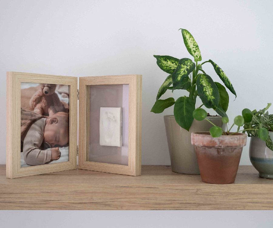 Plaaster afdruk Dooky Double frame wood, reliëf afdruk