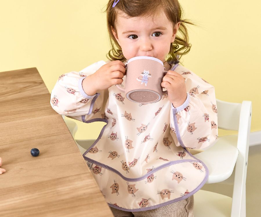 Slabbetje Laessig Long Sleeve Bib | Tiny Team Cat
