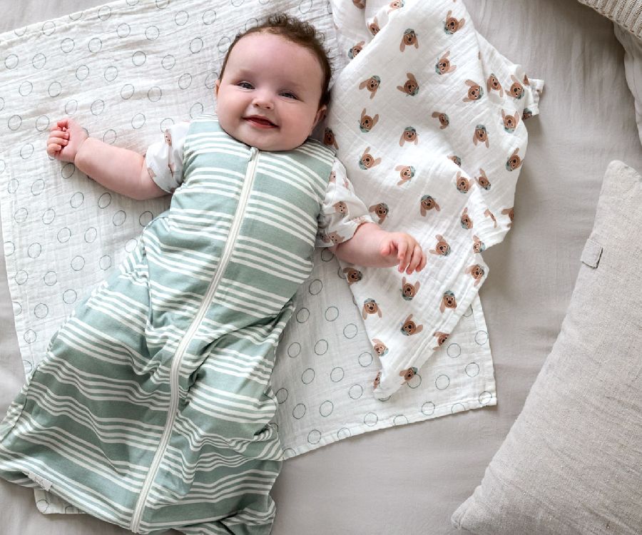 Tetra doek Laessig Swaddle & Burp Blanket M | Tiny Team Dog