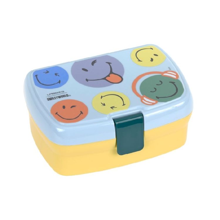 Brooddoos Laessig Lunchbox | SmileyWorld blue
