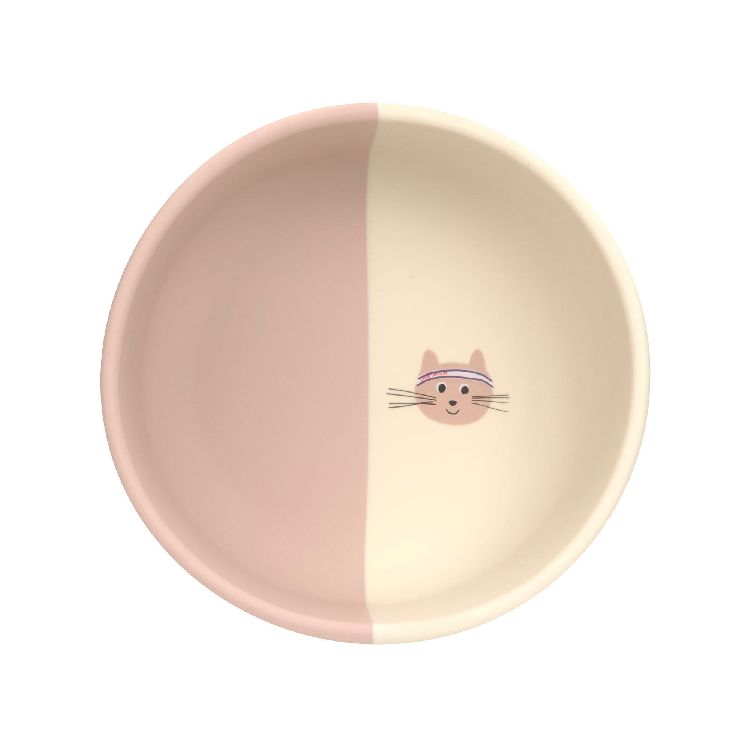 Bord Laessig Silicone Bowl, kom | Tiny Team Cat
