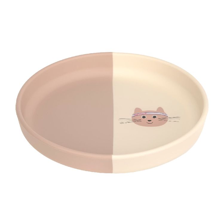 Bord Laessig Silicone Plate, plat bord | Tiny Team Cat