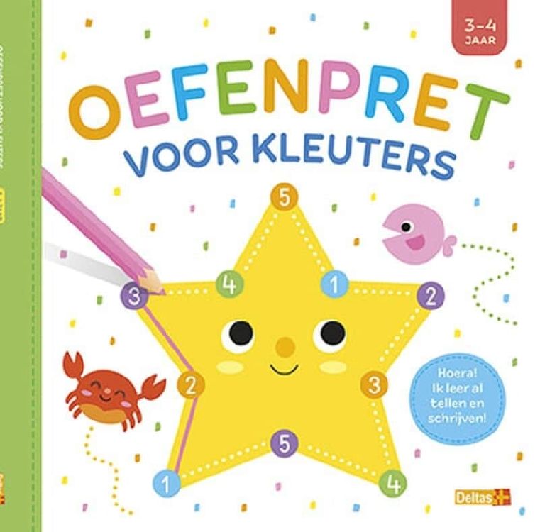 Invulboek DELTAS Oefenpret voor kleuters | oefenboek
