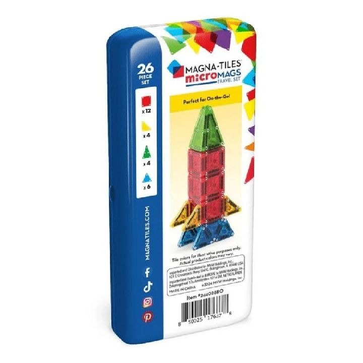 Magnetische bouwtegels Magna-Tiles microMAGS Travel