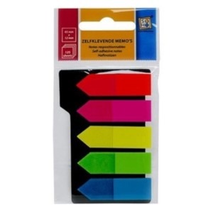 POST-IT Index Tabs, pijlen, 125 vel, verschillende kleuren, zelfklevend, semi-transparant, beschrijfbaar