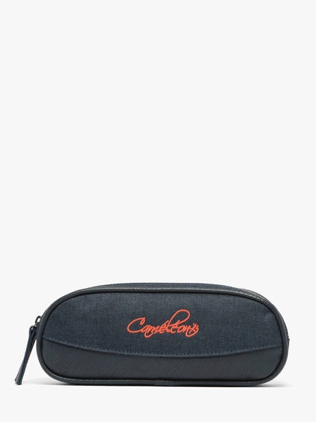 Pennenzak Cameleon, etui | Vintage Urban Navy Orange Stitching