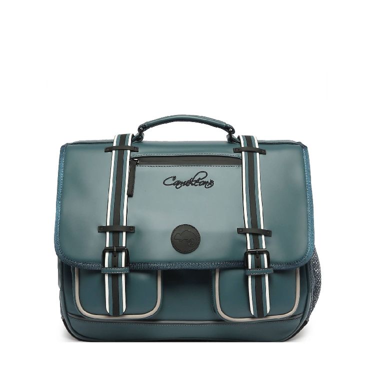 Boekentas Cameleon | Vintage North Blue Grey Stripes