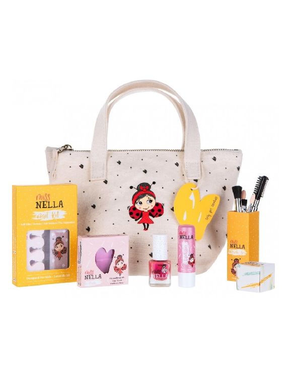 VERZORGINGSSET Canvas Girly Girl, 1  tas gevuld met verschilldende make-up  producten