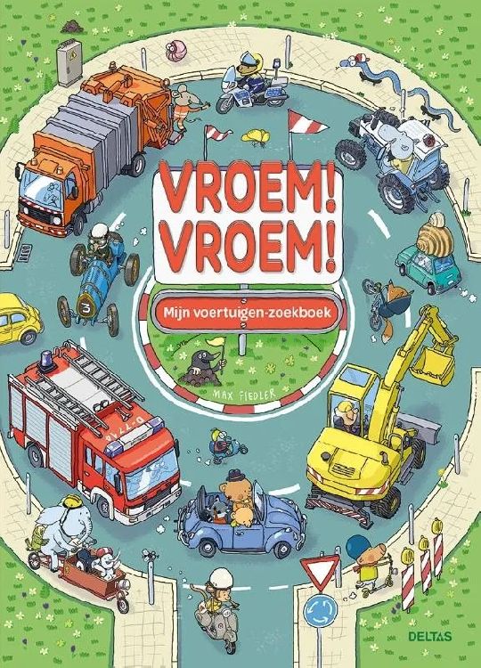 Interactief boek DELTAS Vroem vroem mijn voertuigen zoekboek | zoekboek