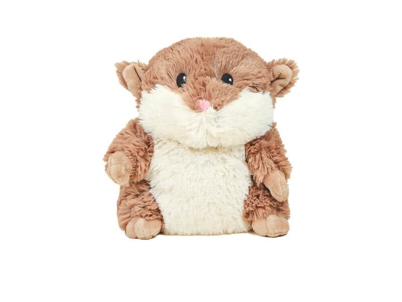 WARMTEKUSSEN Curly Bear, Warmies Hottie, geschikt voor magnetron, bruin, beer, granen vulling, lavendel