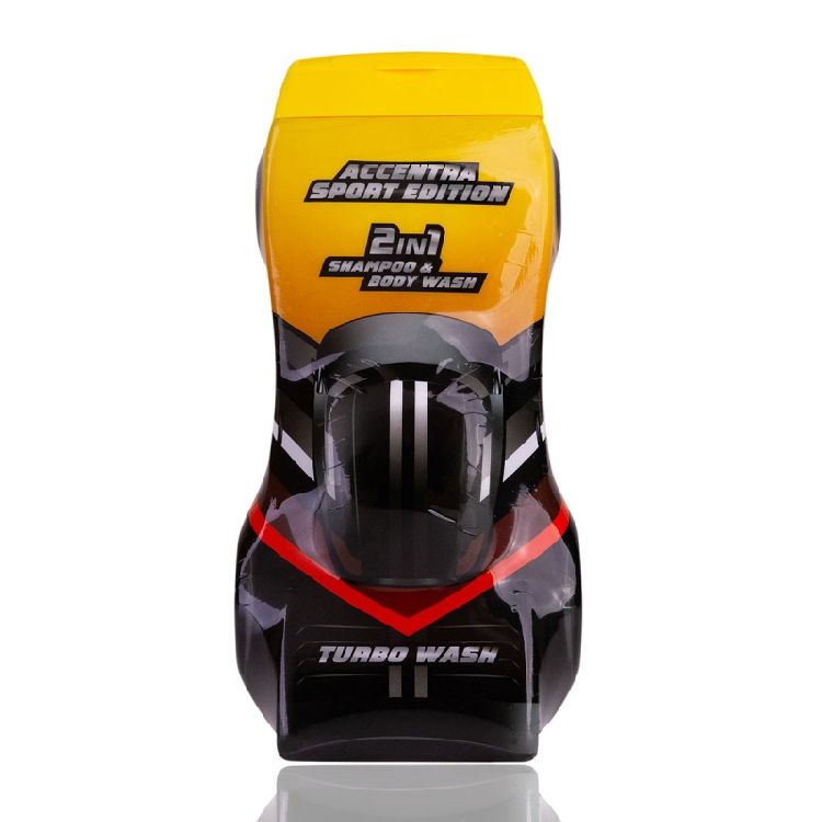 SHAMPOO Racing Car, 2in1 Shampoo & Bodywash, 300 ml, race-auto, geur: fris/oceaan