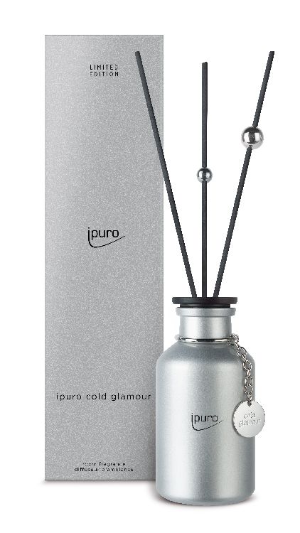 GEURVERSPREIDER Cold Glamour, geurstokjes, zilver, uni, 240ml, 1st