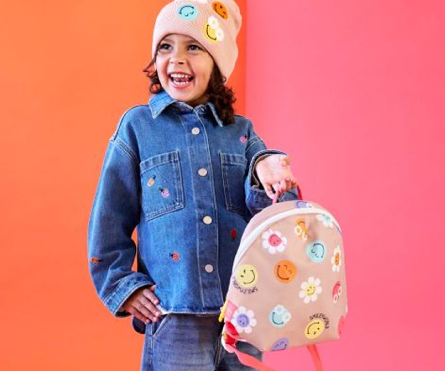 Rugzak Laessig Tiny backpack | SmileyWorld dusty rose