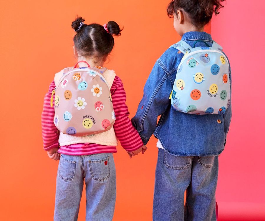 Rugzak Laessig Tiny backpack | SmileyWorld blue