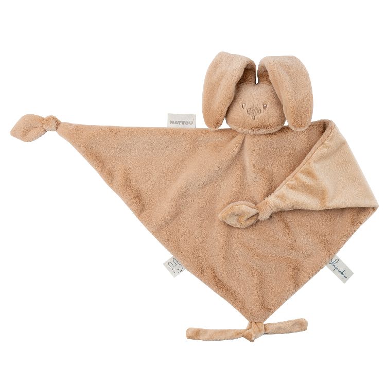 Fopspeendoekje Nattou, Maxi Doudou | Lapidou warm beige