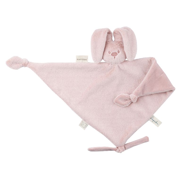 Fopspeendoekje Nattou, Maxi Doudou | Lapidou powder pink
