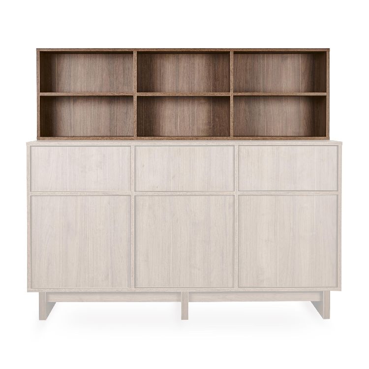Opzetstuk Top Storage, Kyo Walnut XL, walnut voor Kyo Walnut commode Quax Kamer opzetstuk