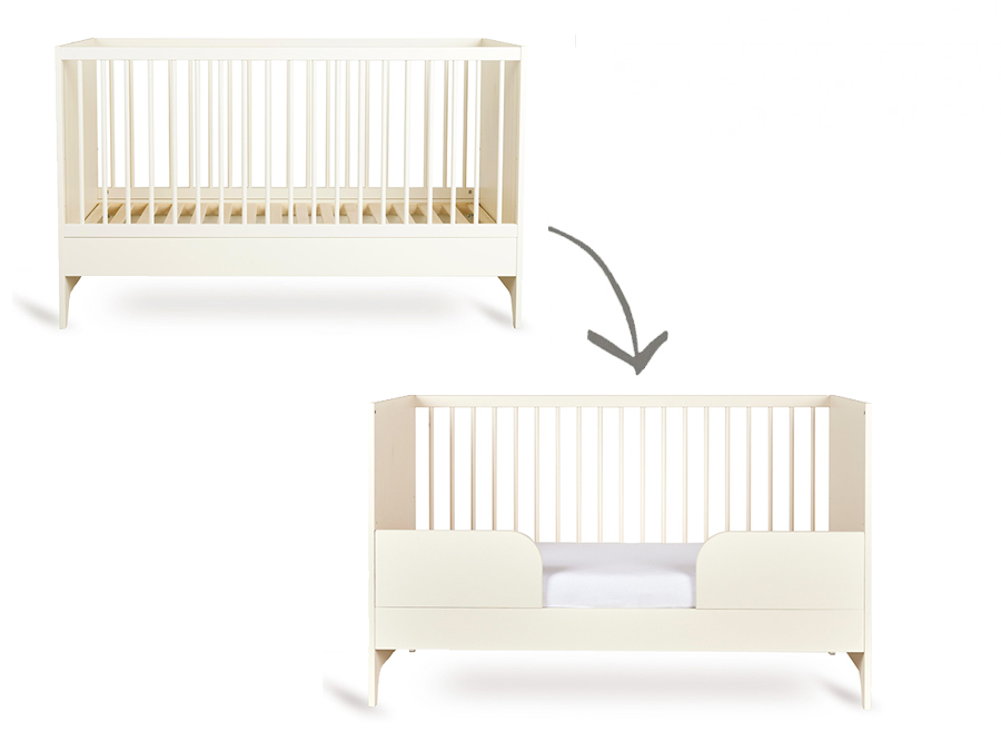Bed Quax, Tsugi Butter, Tsugi Butter 70x140 omvb, babybed omvormbaar tot bedbank