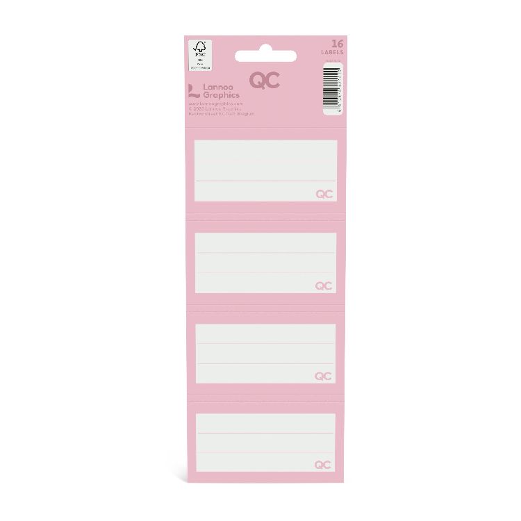 Etiketten Lannoo Graphics, schooletiketten | QC Colour