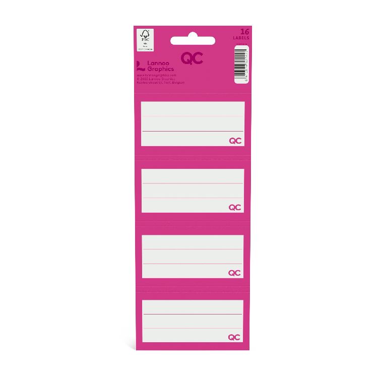 Etiketten Lannoo Graphics, schooletiketten | QC Colour