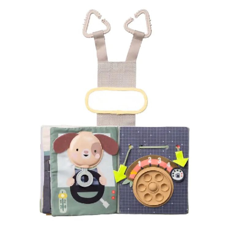 Zacht boekje Taf Toys Ride Time Busy Book