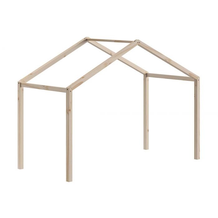 Dak Roof, Captain Bed Dallas Natural 90x200, natural voor eenpersoonsbed Vipack Furniture Kamer dak