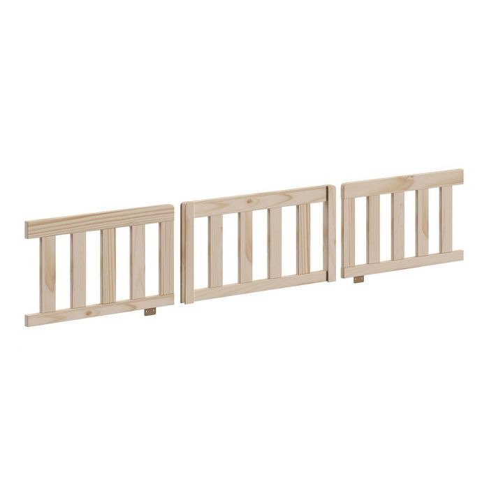 Bedhek Safety Rail, Captain Bed Dallas Natural 90x200/Captain Bed Dallas Natural 140x200, natural voor eenpersoonsbed/tweepersoonsbed Vipack Furniture Kamer bedhek