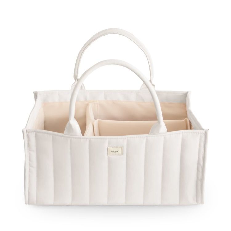 Verzorgingsmand Mushie Diaper Caddy, geschikt voor verzorgingstafel/commode/waskussen