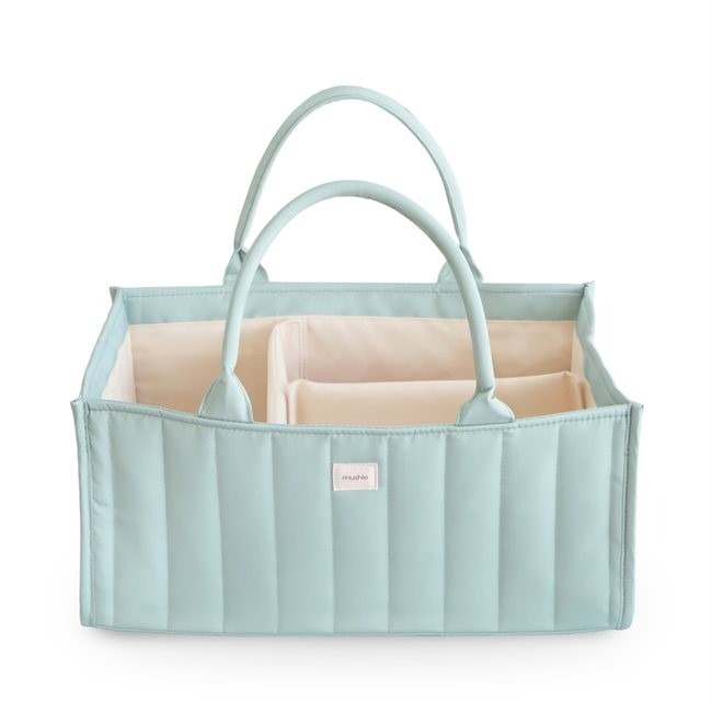 Verzorgingsmand Mushie Diaper Caddy, geschikt voor verzorgingstafel/commode/waskussen
