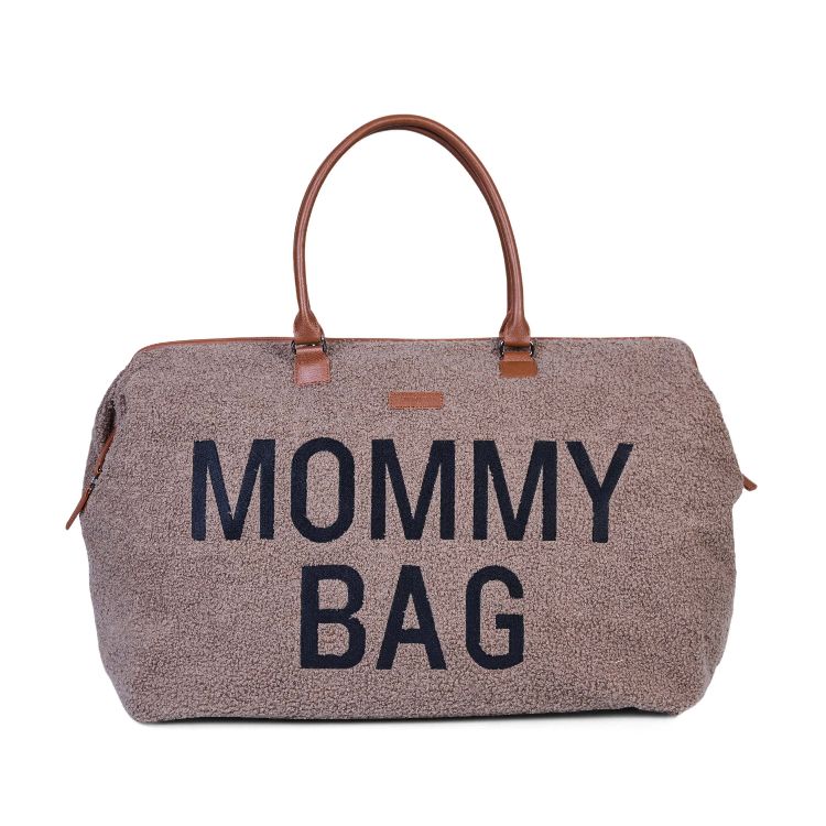 Verzorgingstas Childhome Mommy Bag Teddy, draagtas met luiermat | Teddy soft brown