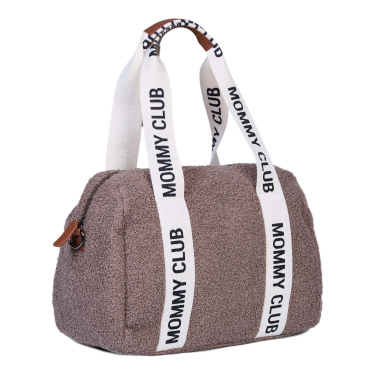 Verzorgingstas Childhome Mommy Club Signature Teddy, draagtas met luiermat | Signature Teddy soft brown