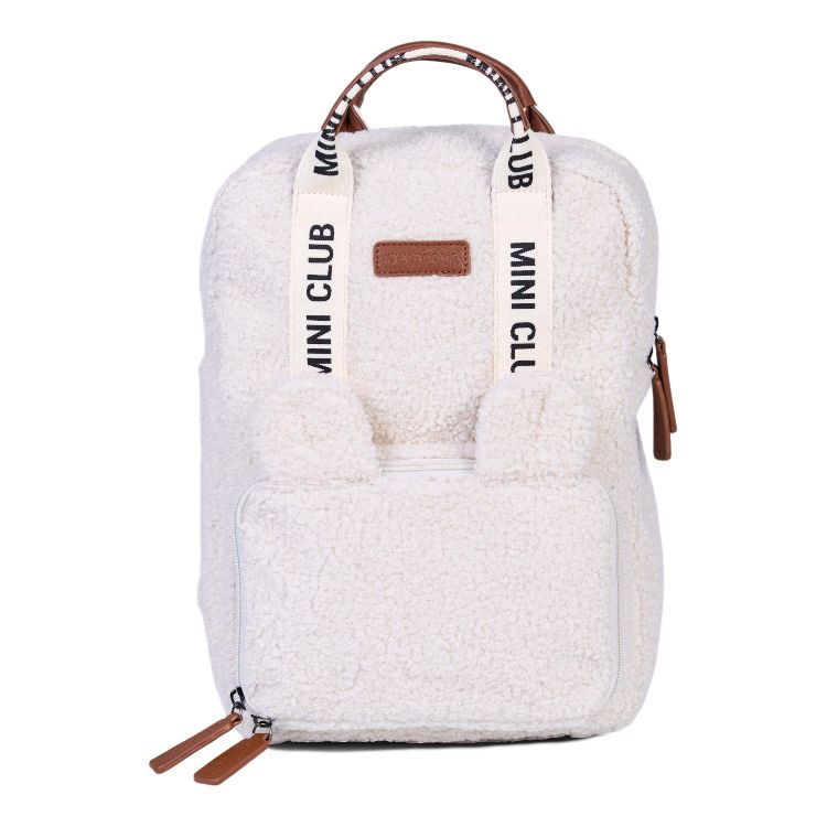 Rugzak Childhome Mini Club Signature Teddy | Signature Teddy ecru