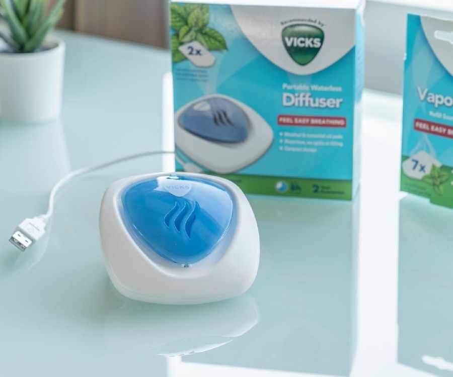 Aromatherapie Vicks Portable Waterless Diffuser, aromaverspreider