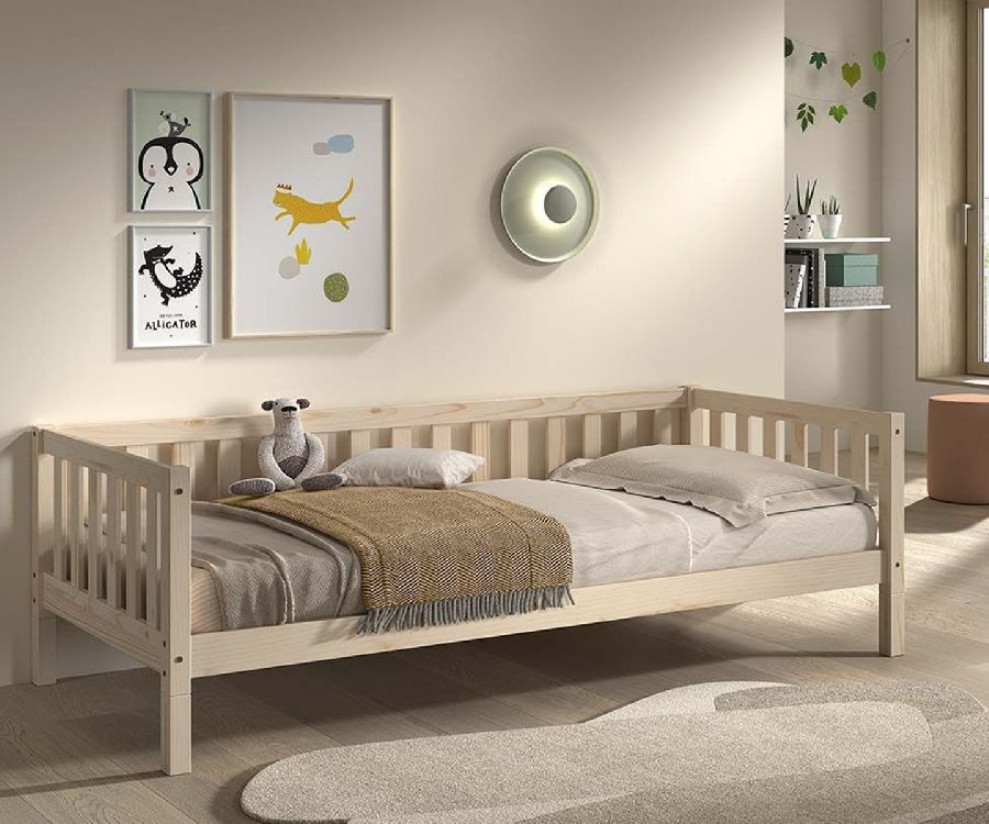 Bedhuis Vipack Furniture, Captain Bed Dallas Natural 90x200, eenpersoonsbed