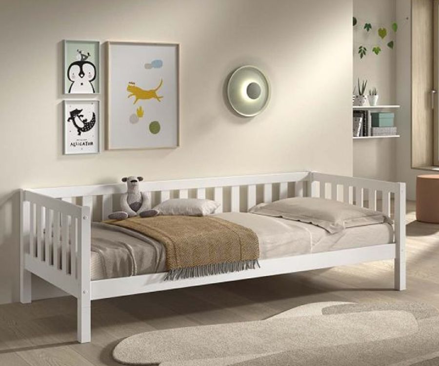 Bedhuis Vipack Furniture, Captain Bed Dallas White 90x200, eenpersoonsbed