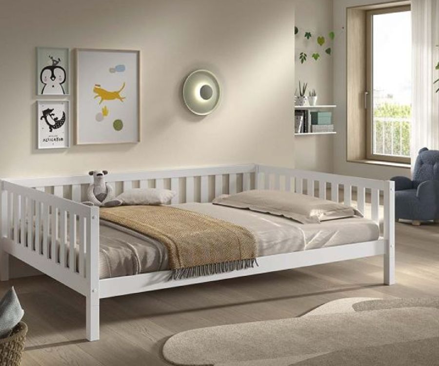Bedhuis Vipack Furniture, Captain Bed Dallas White 140x200, tweepersoonsbed