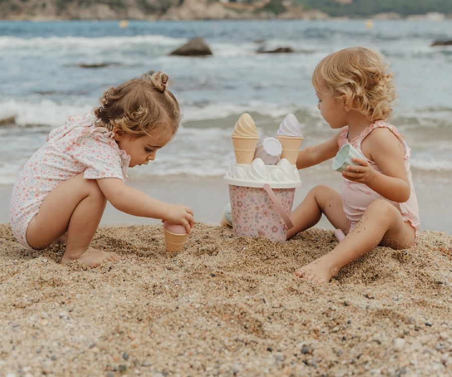 Strandspeelgoed Little Dutch, Ice Cream Bucket - 14 pcs | Dreamy Mermaid