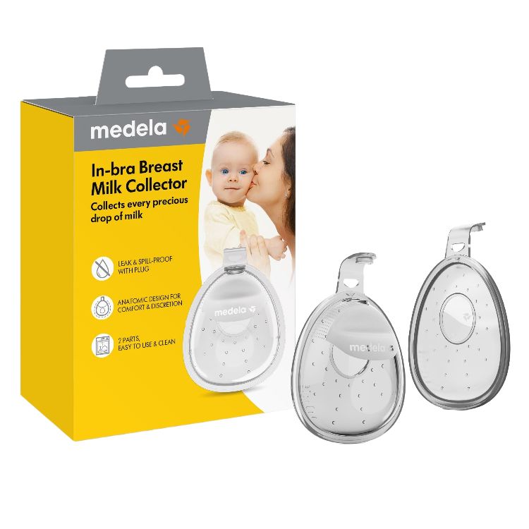 Lekschalen Medela InBra Collector, geschikt voor Medela Freestyle Flex/Harmony/Swing Flex/Swing Maxi Flex/Swing Maxi/Solo/Harmony Essential/Solo Hands-Free