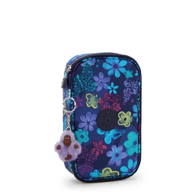 Pennenzak KIPLING 50 Pens, box | Dark flower stamp