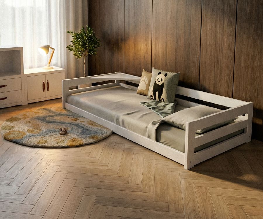 Bed Lifetime Kidsrooms, Montessori bed 90x200, eenpersoonsbed | The Elements Collection