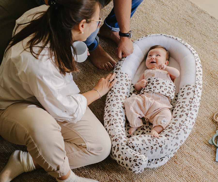 Babynest Doomoo Cocoon | Leopard cream