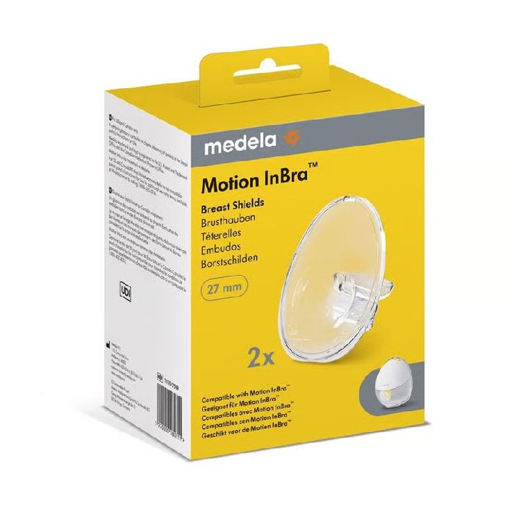 Borstschelp Medela Borstschildenset L, geschikt voor borstpomp Medela Motion InBra enkelzijdig/Motion InBra dubbelzijdig