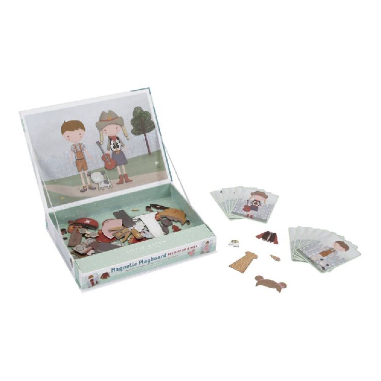 Magnetisch speelbord Little Dutch Magnetisch speelbord Jim & Rosa