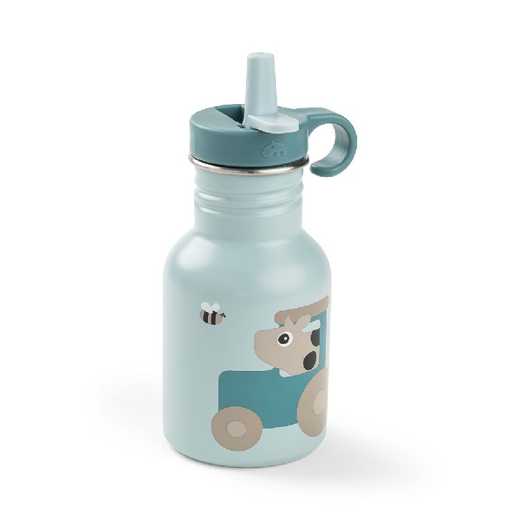 Drinkfles Done by Deer Metal Bottle | Tiny Farm blue