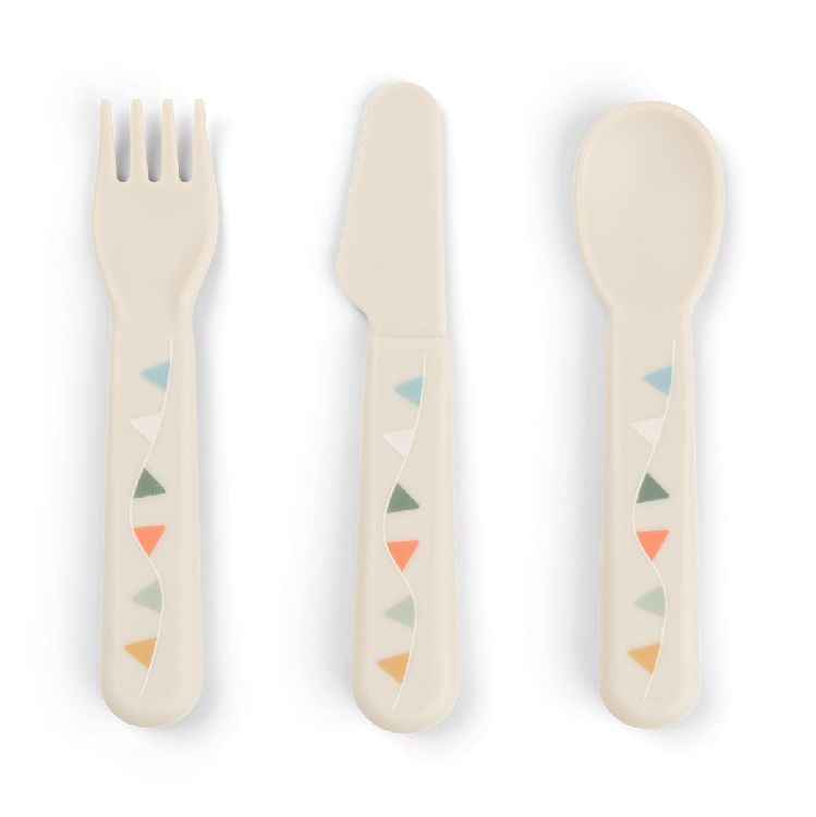Bestek Done by Deer Celebration, lepel/vork/mes | Foodie Cutlery Set