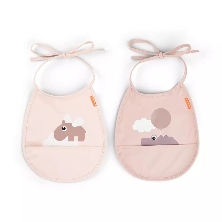 Slabbetje Done by Deer Happy Clouds | Tiny Pocket Bib 2-Pack