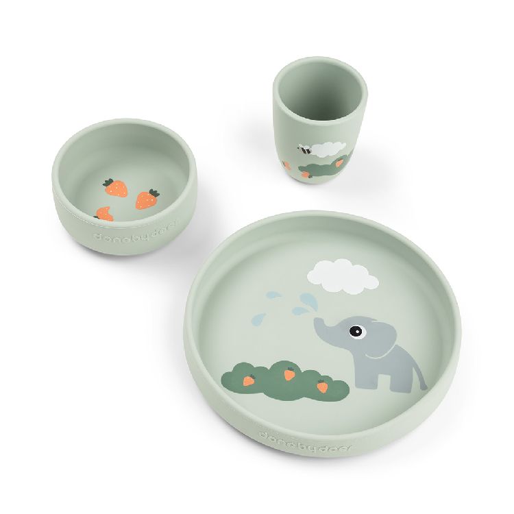 Eetset Done by Deer Elphee | Stick & Stay Dinner Set
