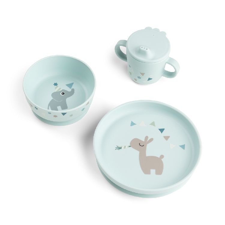 Eetset Done by Deer Celebration | Foodie Dinner Set W/Suction