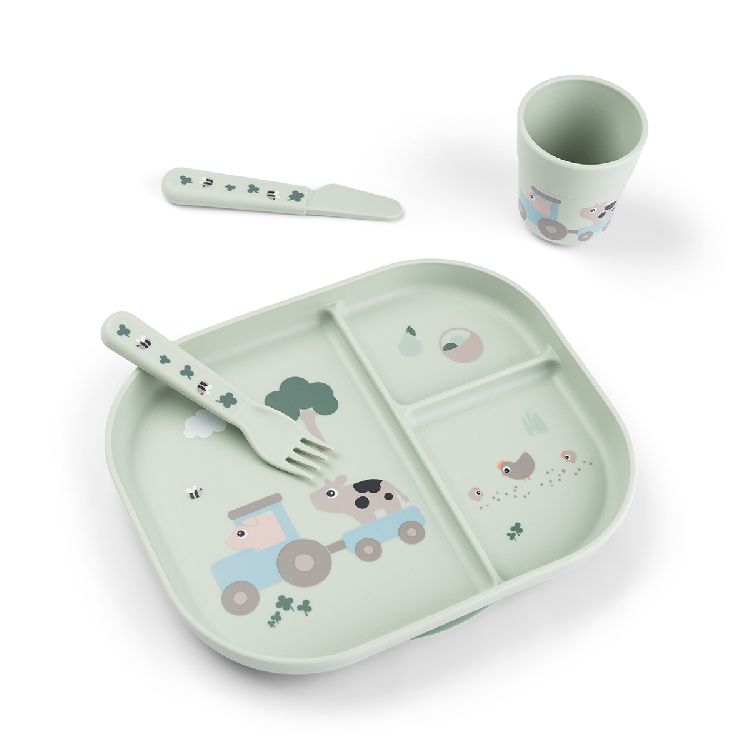 Eetset Done by Deer Tiny Farm | Foodie Dinner Set W/Suction