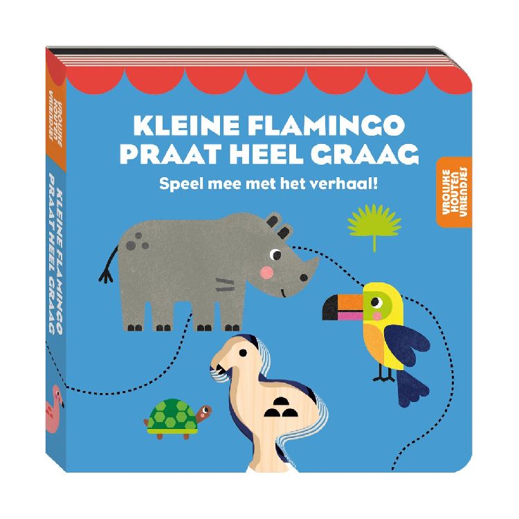 Verhalenboek IMAGE BOOKS Kleine flamingo praat heel graag | verhalenboek
